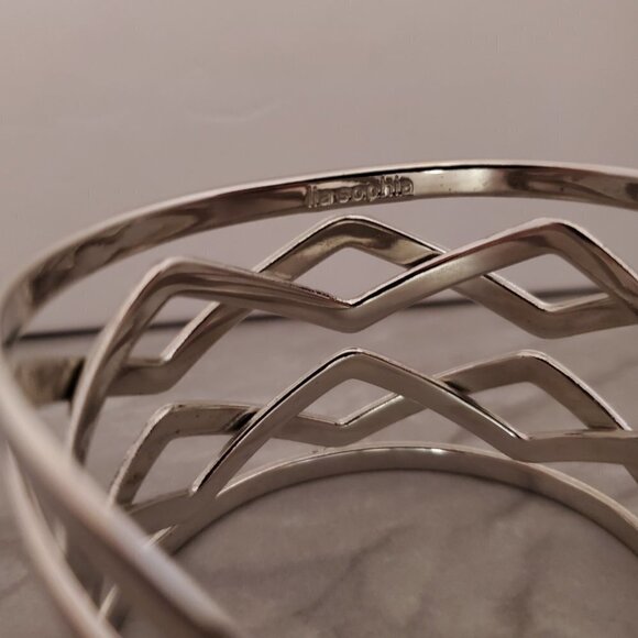 ✨ Lia Sofia Silver Cuff Bracelet ✨ - Picture 5 of 8